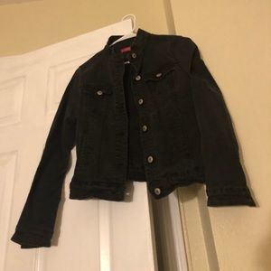 Women’s Black Stretch Denim Jacket Size: XS